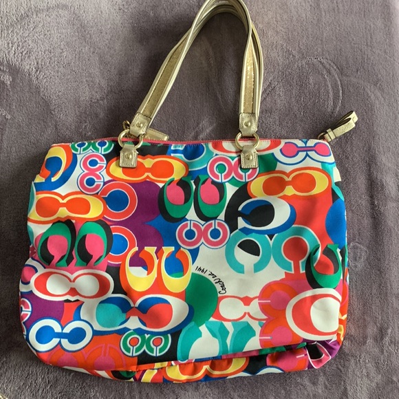 Colorful Coach Bag - Picture 2 of 7